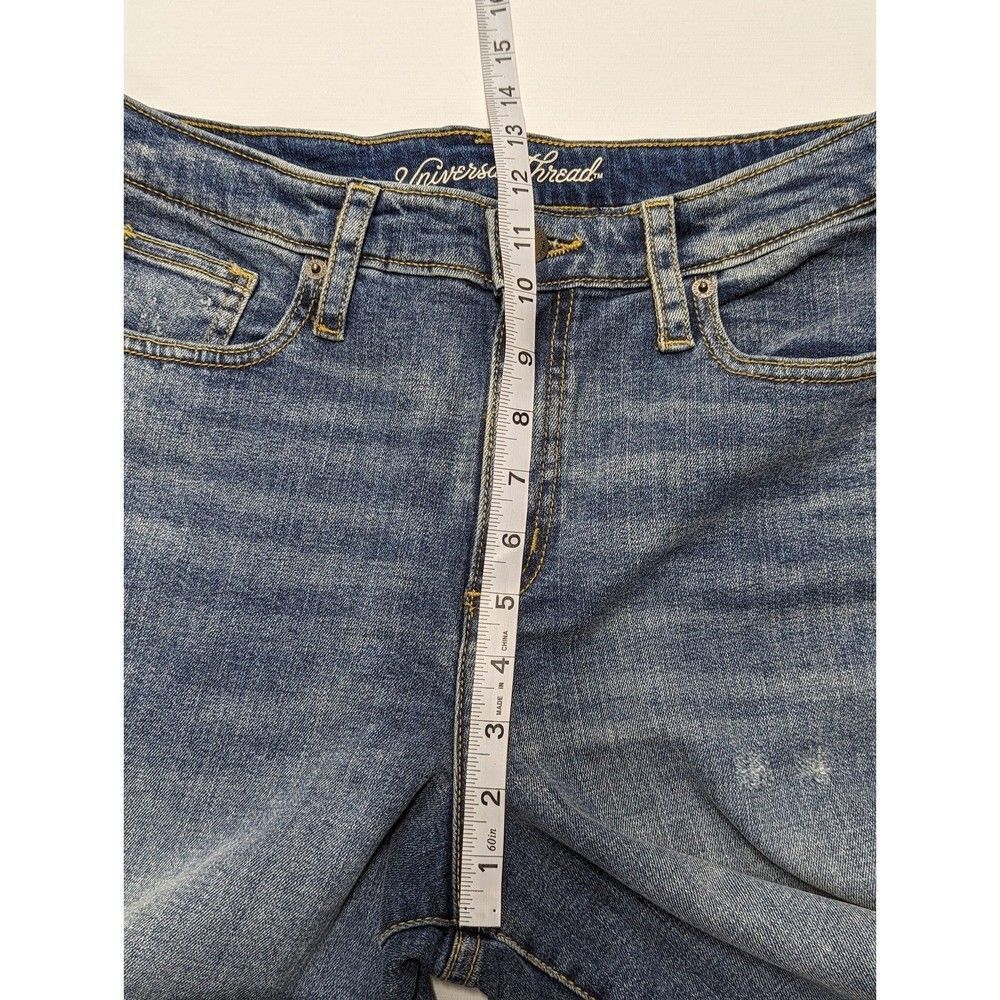 Universal Thread Women's Size 12 R High Rise Straight Color Block Jeans - Picture 7 of 12